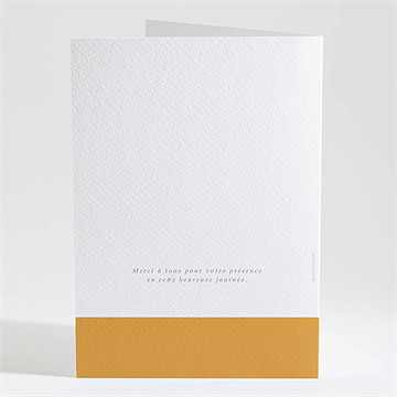 Livret de messe communion jaune et or - Dos du livret