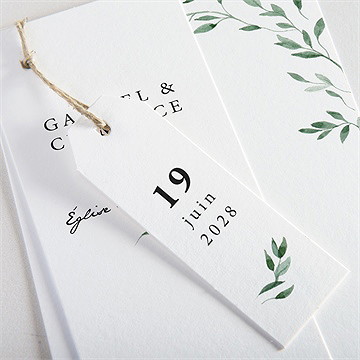 Faire-part mariage so chic - Détail du faire-part