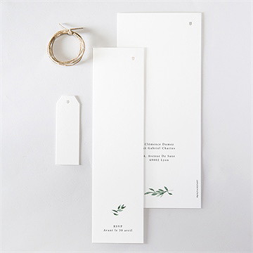 Faire-part mariage so chic - Dos du faire-part