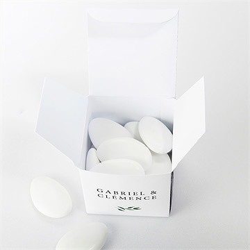 Boîte de dragées mariage so chic - Intérieur de la boîte