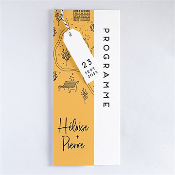 Faire-part mariage bohême chic - Faire-part assemblé