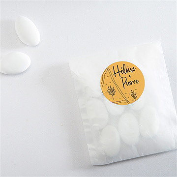 Sticker mariage bohême chic - Mise en situation