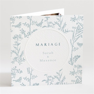 Carte pliée gaufrage