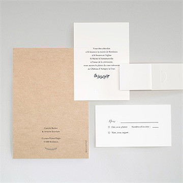 Faire-part mariage tellement nous - Dos du faire-part