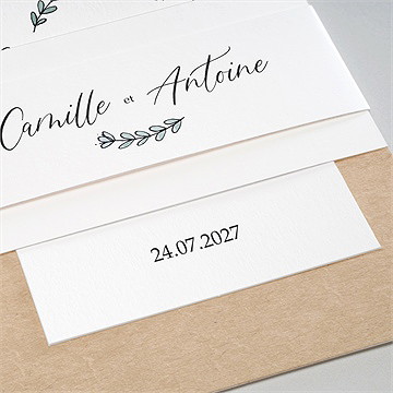 Faire-part mariage tellement nous - Détail du faire-part