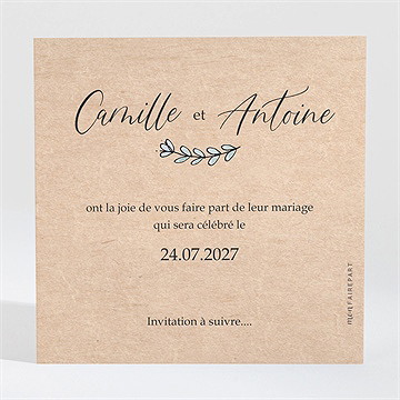 Save the Date mariage tellement nous - Dos de la carte
