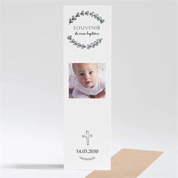 Signet baptême petit programme photomaton
