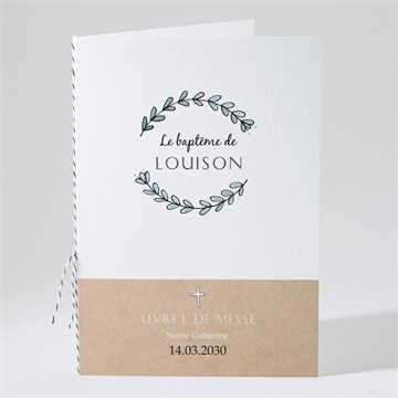 Livret de messe baptême petit programme