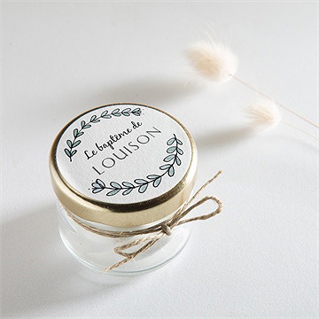 Sticker baptême petit programme - Mise en situation