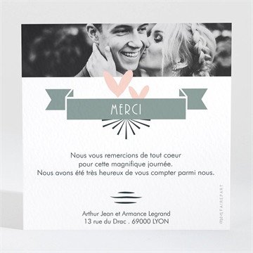 Remerciement mariage petit pele mele