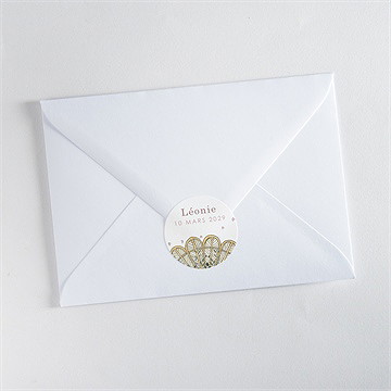 Sticker naissance tendre berceau - Mise en situation