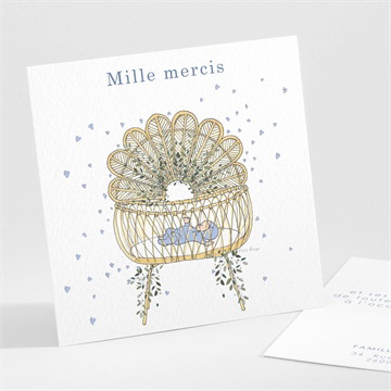 Remerciement naissance coeurs et poésie