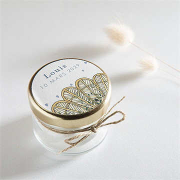 Sticker naissance coeurs et poésie - Mise en situation