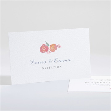 Carton d'invitation mariage couronnés