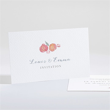 Carton d'invitation mariage couronnés