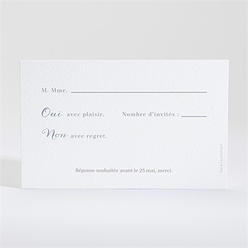 Carton réponse mariage couronnés - Dos du carton