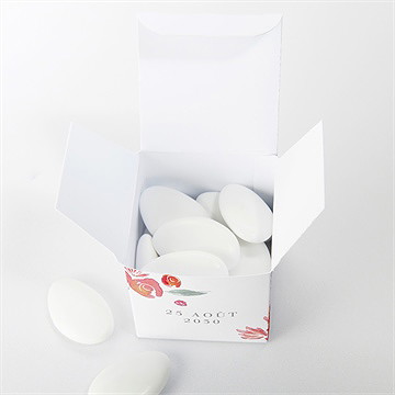 Boîte de dragées mariage couronnés - Intérieur de la boîte