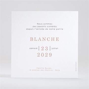 Faire-part naissance ma petite baleine - Dos du faire-part