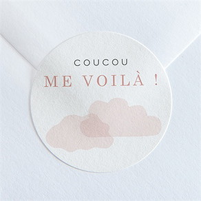 Sticker naissance ma petite baleine