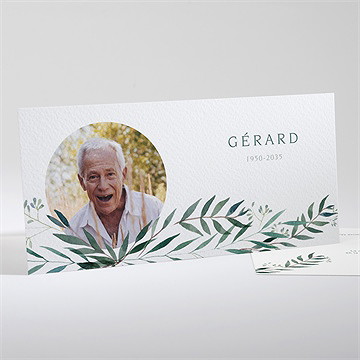 Faire-part décès mémento