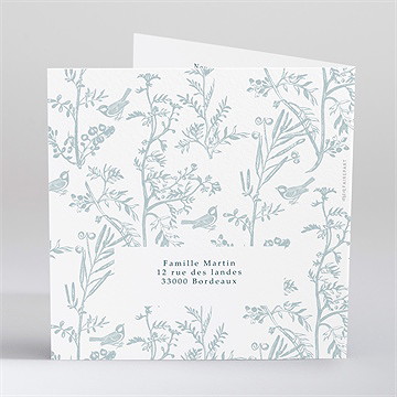 Faire-part décès recueil - Dos du faire-part