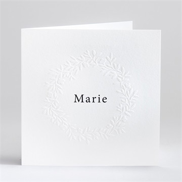 Faire-part décès couronné