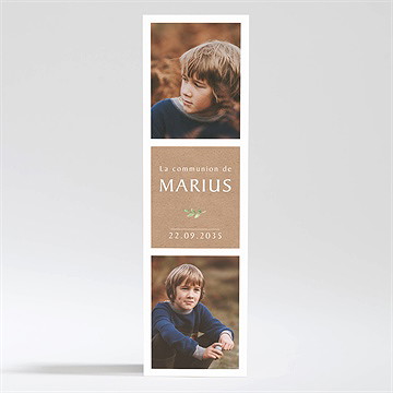 Faire-part communion illustration végétale magnet - Mise en situation