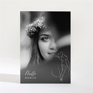 Remerciement mariage belle esquisse magnet