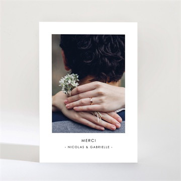 Remerciement mariage the date magnet