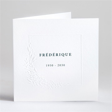 Faire-part décès sa signature