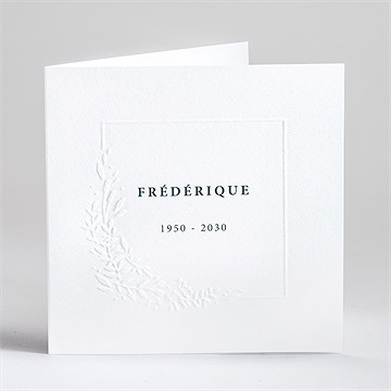 Faire-part décès sa signature