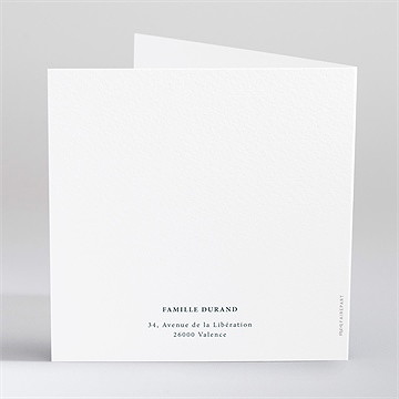 Faire-part décès sa signature - Dos du faire-part