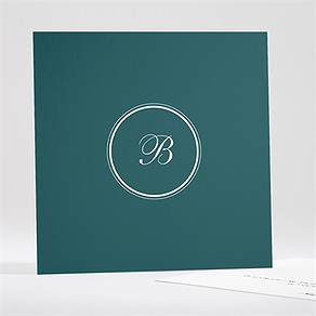 Faire-part décès son monogramme