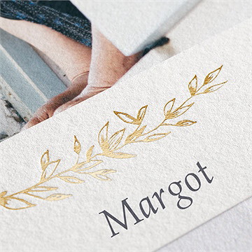 Faire-part décès belle nostalgie - Détail du faire-part