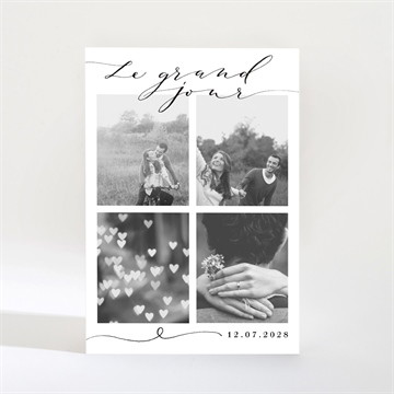 Save the Date mariage un grand jour magnet