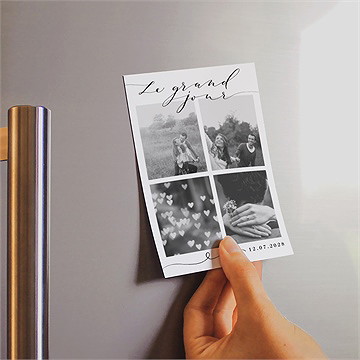 Save the Date mariage un grand jour magnet - Mise en situation