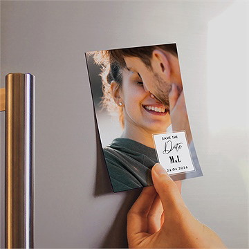 Save the Date mariage myriade magnet - Mise en situation