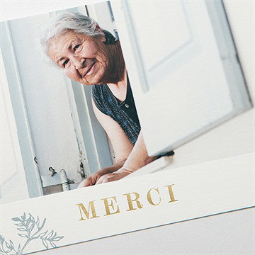 Remerciement décès recueil - Détail du faire-part