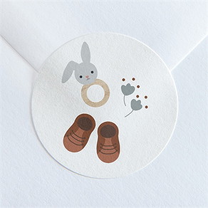 Sticker naissance tendrement lui