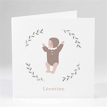 Faire-part naissance tendre écrin