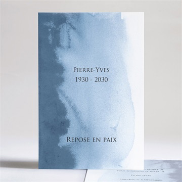 Faire-part décès dégradé