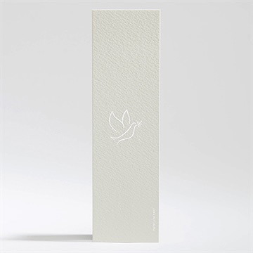 Remerciement décès colombe de l'espérance - Dos du carton