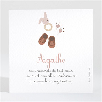 Remerciement naissance mes petites affaires