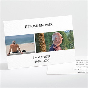 Faire-part décès tellement lui