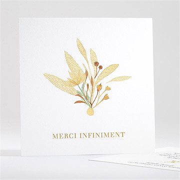 Remerciement décès fleur sauvage