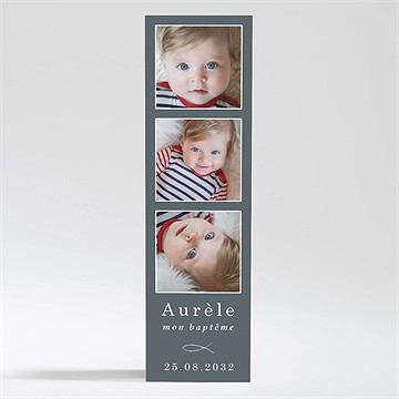 Faire-part de baptême ichthus magnet