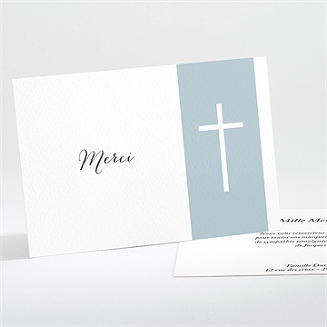 Remerciement décès simple elégance