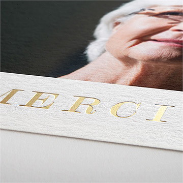 Remerciement décès en sa mémoire - Détail du carton