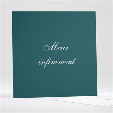 Remerciement décès son monogramme