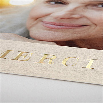 Remerciement décès douceur et foi - Détail de la carte